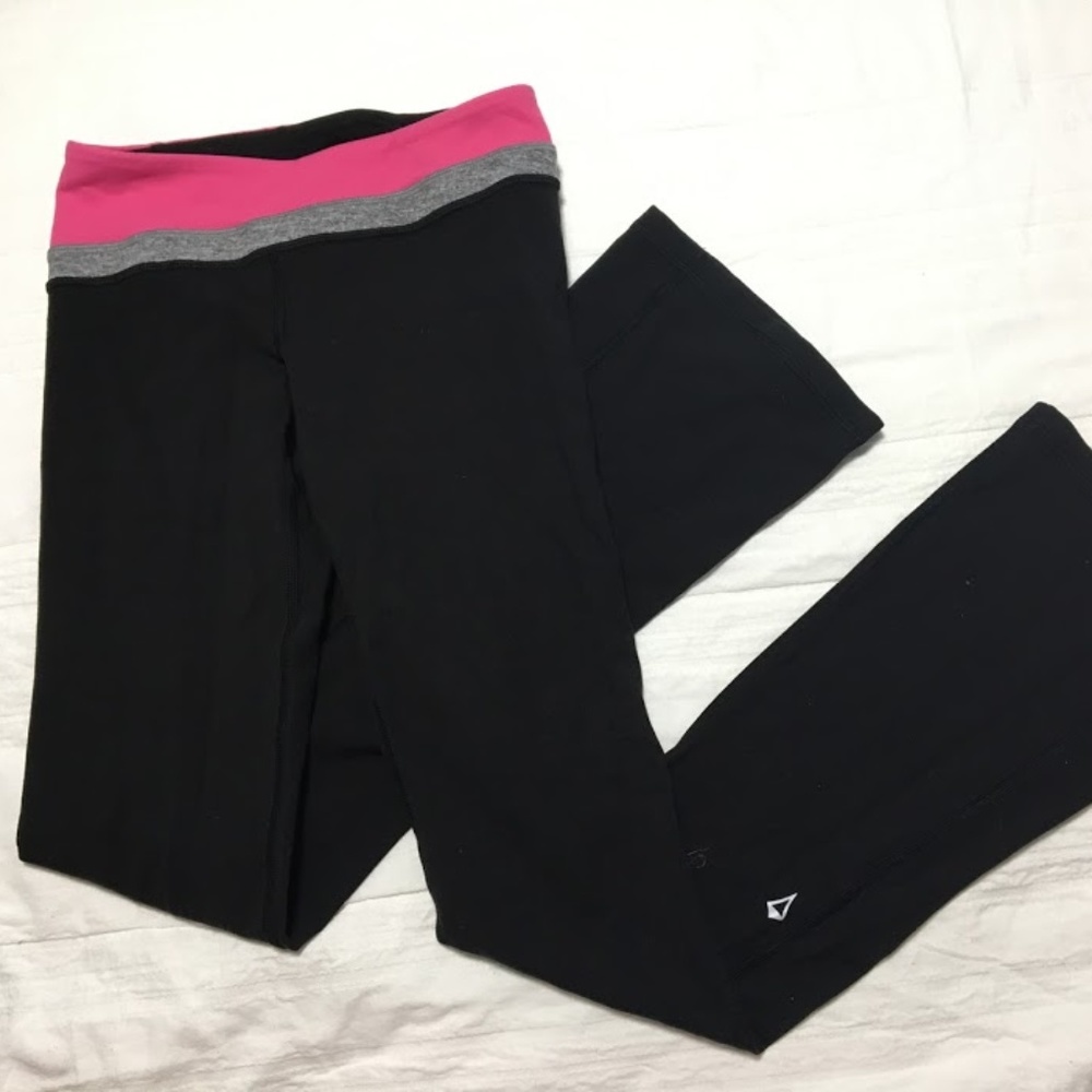 Ivivva Yoga Pants with Pink Waistband
